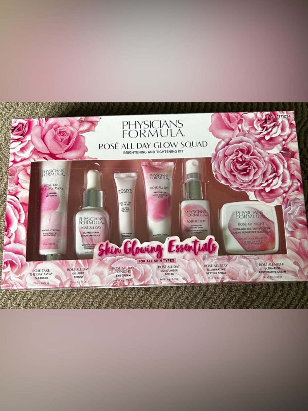 Physicians Formula Rosé All Day Glow Squad Brightening Kit - Pink